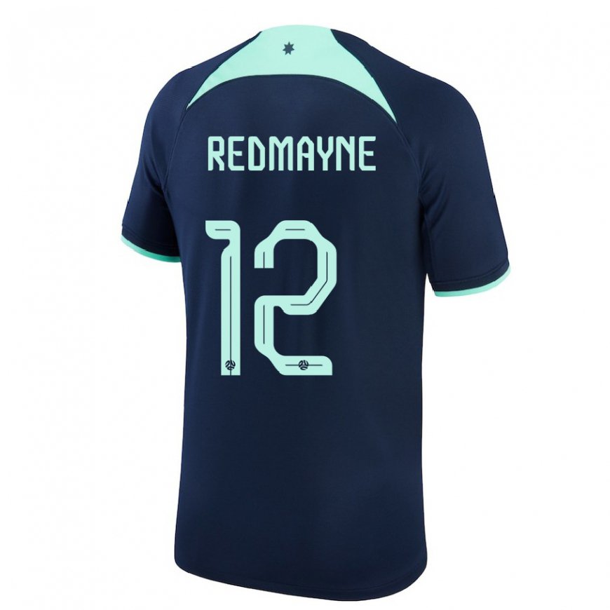 Kandiny Gyermek Ausztrál Andrew Redmayne #12 Sötétkék Idegenbeli Jersey 22-24 Mez Póló Ing