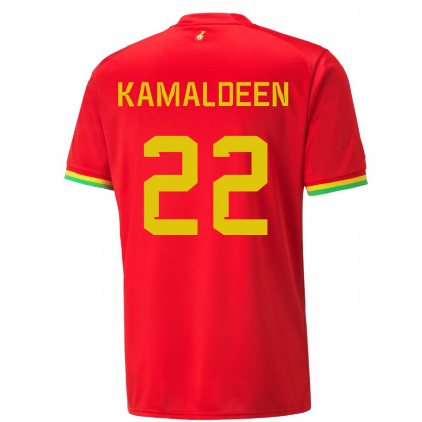 Kandiny Gyermek Ghánai Kamaldeen Sulemana #22 Piros Idegenbeli Jersey 22-24 Mez Póló Ing