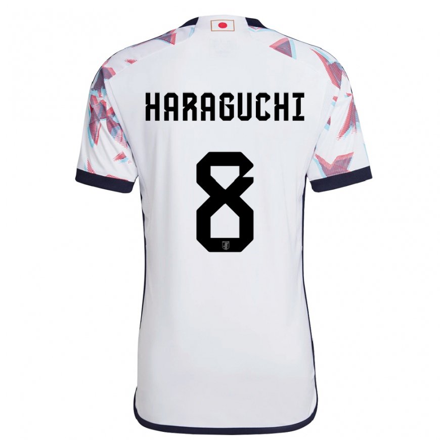 Kandiny Gyermek Japán Genki Haraguchi #8 Fehér Idegenbeli Jersey 22-24 Mez Póló Ing