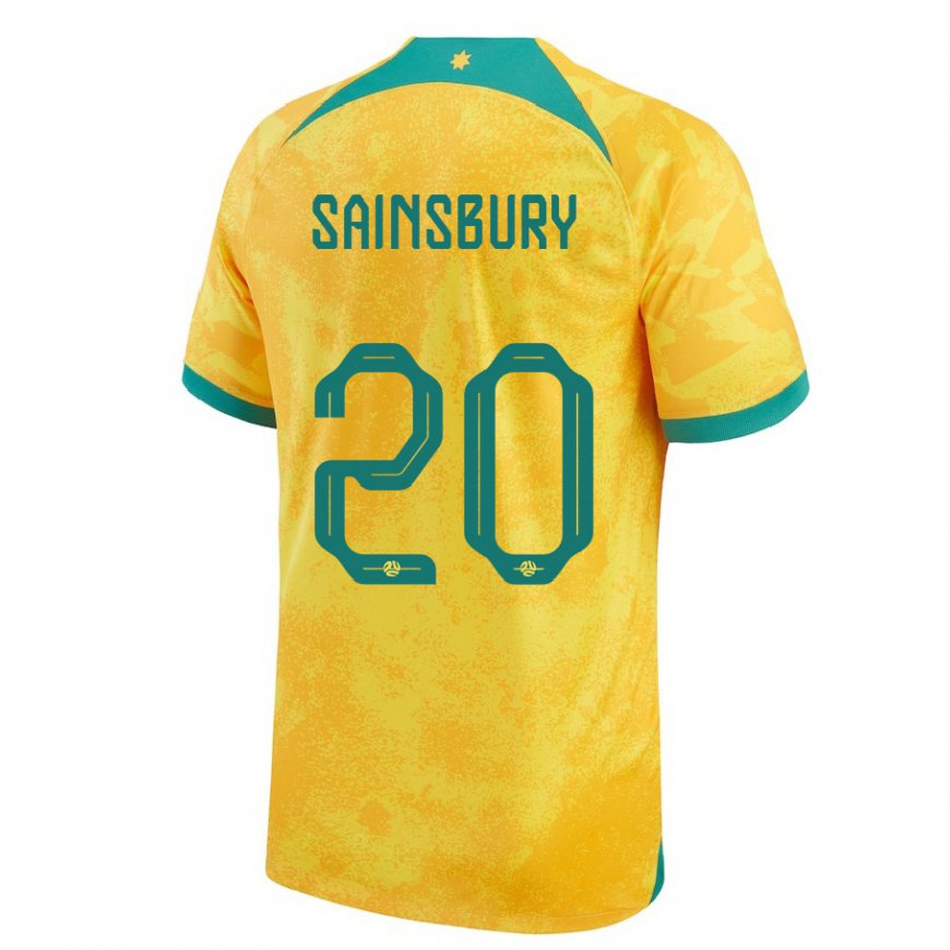 Kandiny Női Ausztrál Trent Sainsbury #20 Aranysárga Hazai Jersey 22-24 Mez Póló Ing