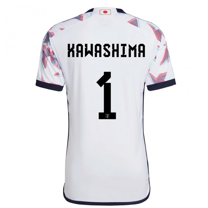 Kandiny Női Japán Eiji Kawashima #1 Fehér Idegenbeli Jersey 22-24 Mez Póló Ing