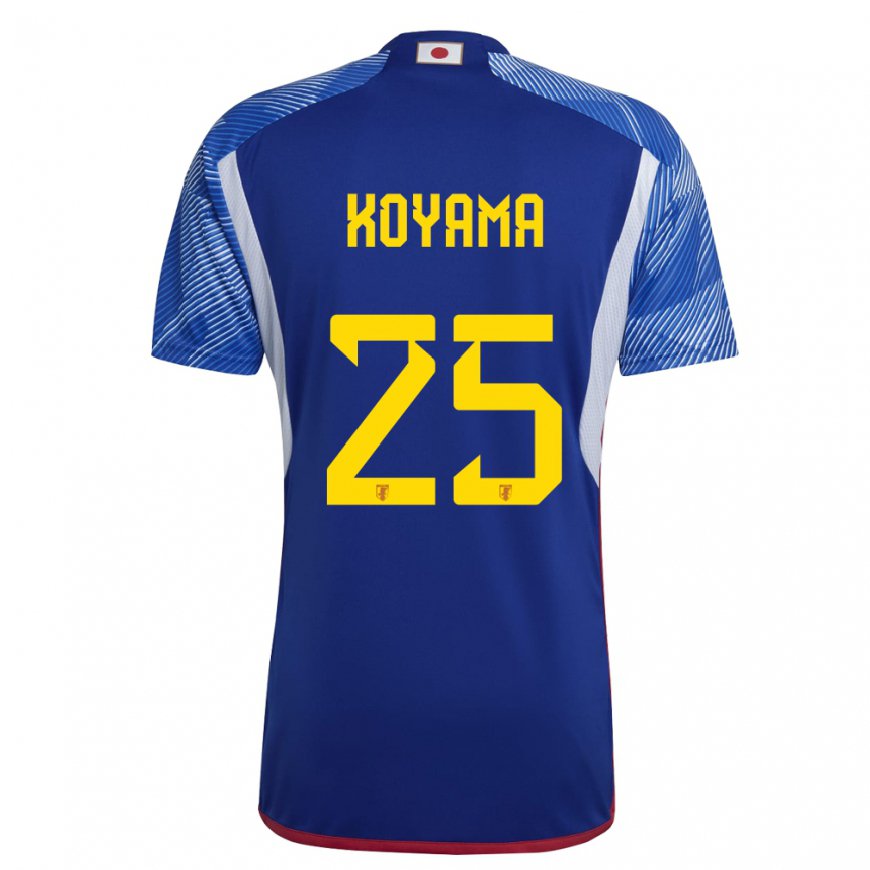 Kandiny Gyermek Japán Shinomi Koyama #25 Királykék Hazai Jersey 22-24 Mez Póló Ing