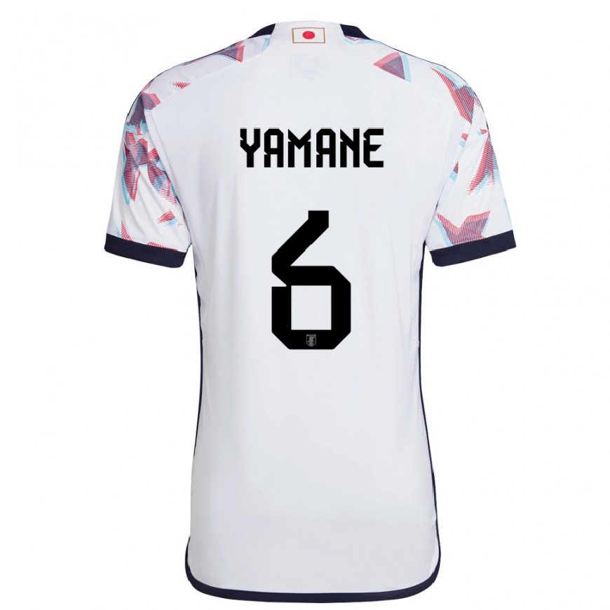 Kandiny Gyermek Japán Riku Yamane #6 Fehér Idegenbeli Jersey 22-24 Mez Póló Ing