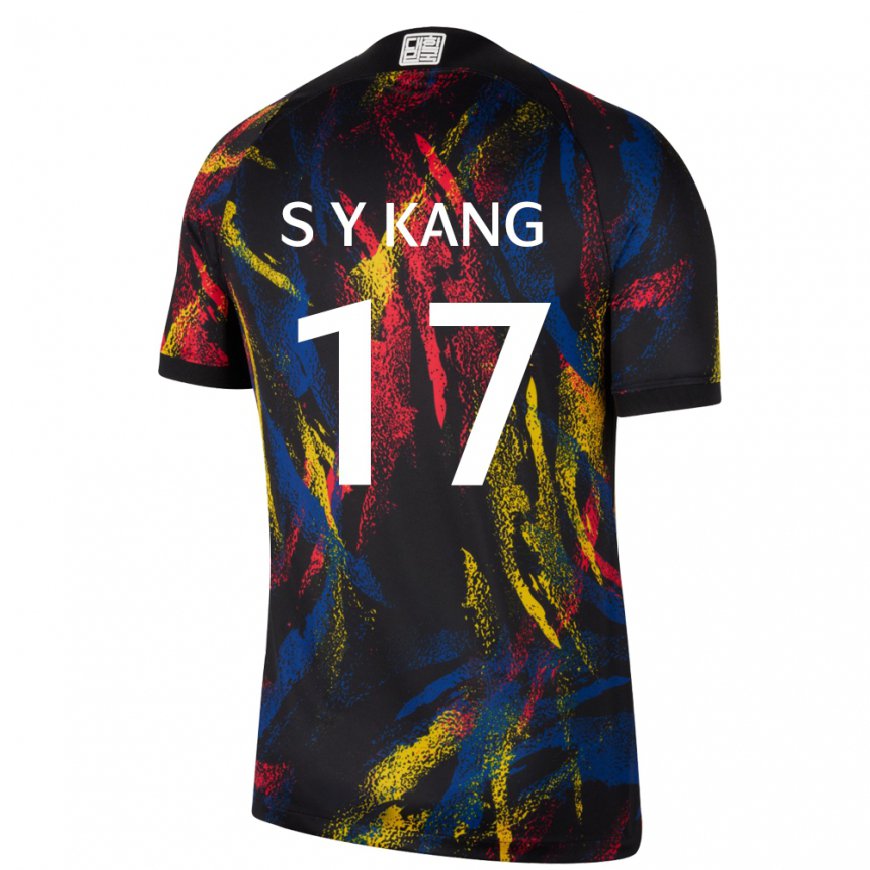 Kandiny Férfi Dél-koreai Kang Sang Yun #17 Sokszínű Idegenbeli Jersey 22-24 Mez Póló Ing