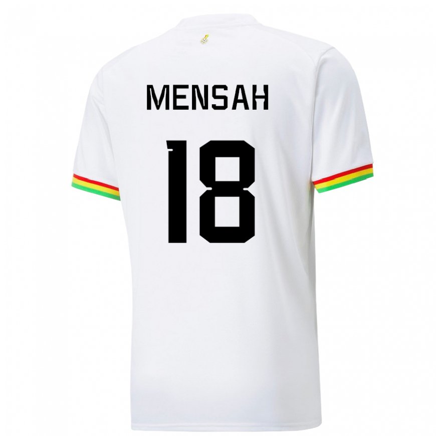 Kandiny Női Ghánai Isaac Mensah #18 Fehér Hazai Jersey 22-24 Mez Póló Ing