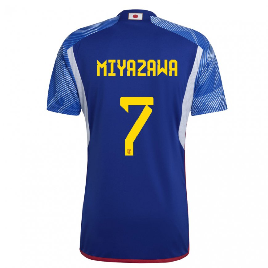 Kandiny Női Japán Hinata Miyazawa #7 Királykék Hazai Jersey 22-24 Mez Póló Ing