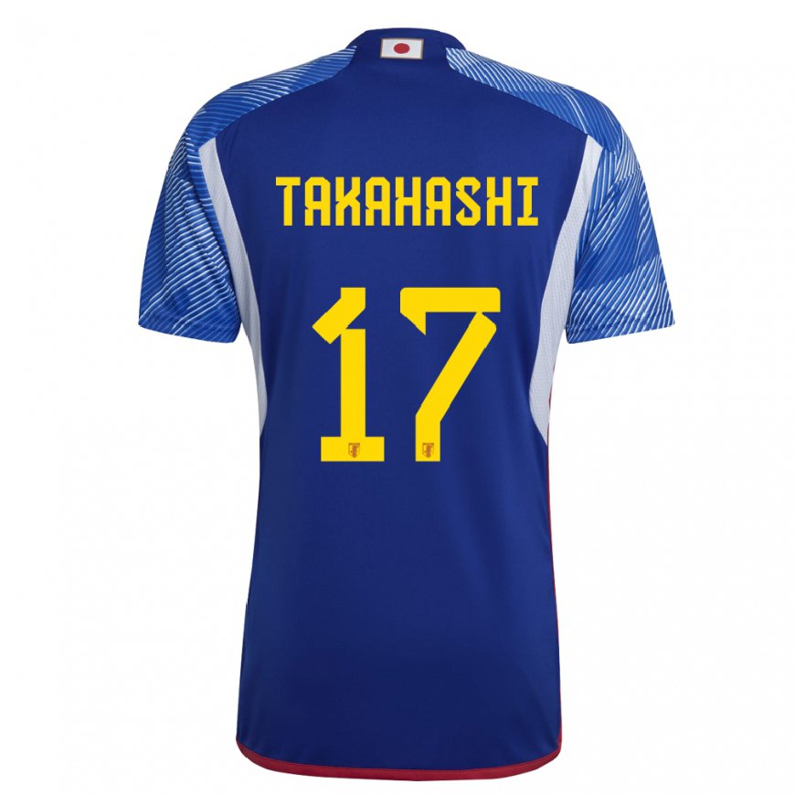 Kandiny Női Japán Hana Takahashi #17 Királykék Hazai Jersey 22-24 Mez Póló Ing