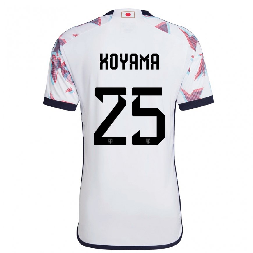 Kandiny Női Japán Shinomi Koyama #25 Fehér Idegenbeli Jersey 22-24 Mez Póló Ing