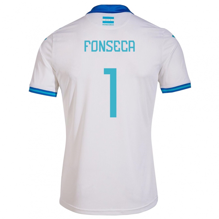 Kandiny Gyermek Honduras Harold Fonseca #1 Fehér Hazai Jersey 24-26 Mez Póló Ing