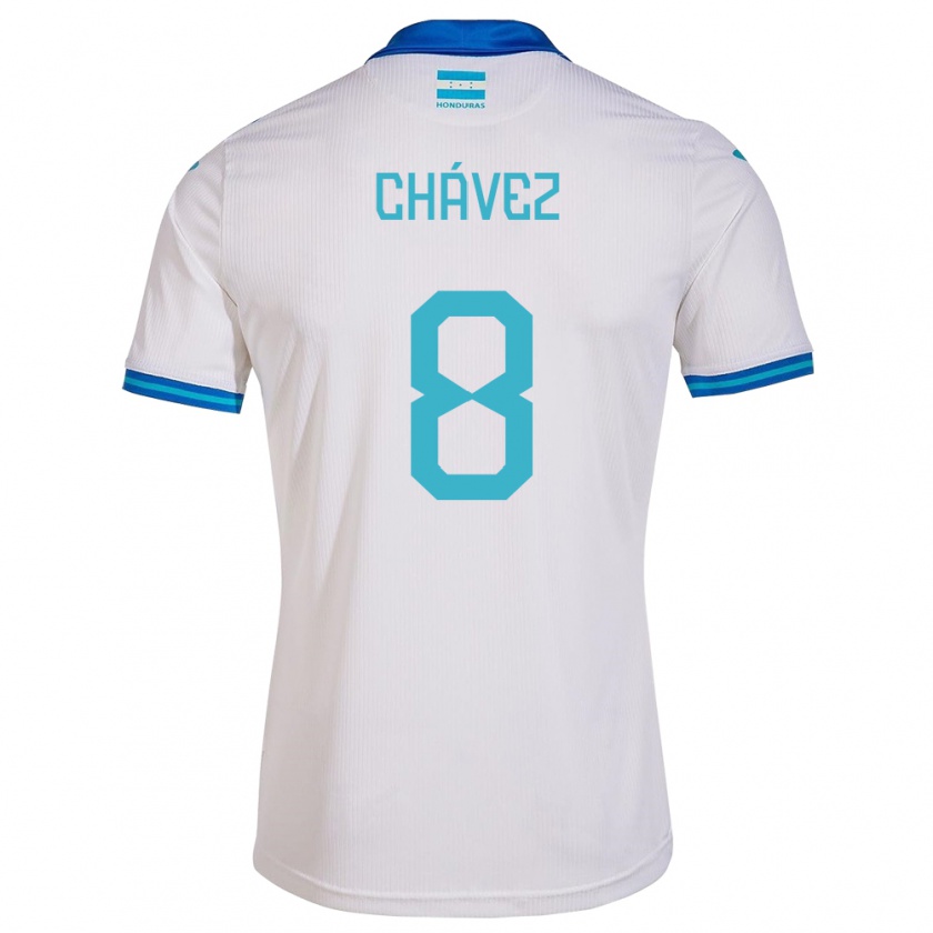 Kandiny Gyermek Honduras Gerson Chávez #8 Fehér Hazai Jersey 24-26 Mez Póló Ing