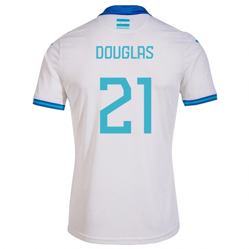 Kandiny Gyermek Honduras Douglas Martínez #21 Fehér Hazai Jersey 24-26 Mez Póló Ing