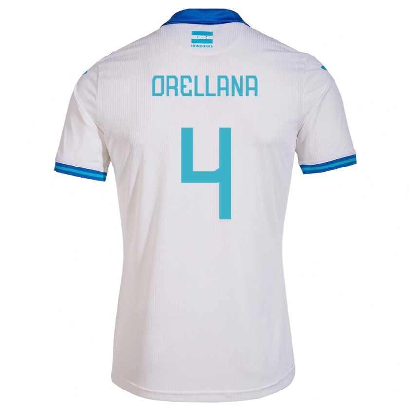 Kandiny Gyermek Honduras André Orellana #4 Fehér Hazai Jersey 24-26 Mez Póló Ing