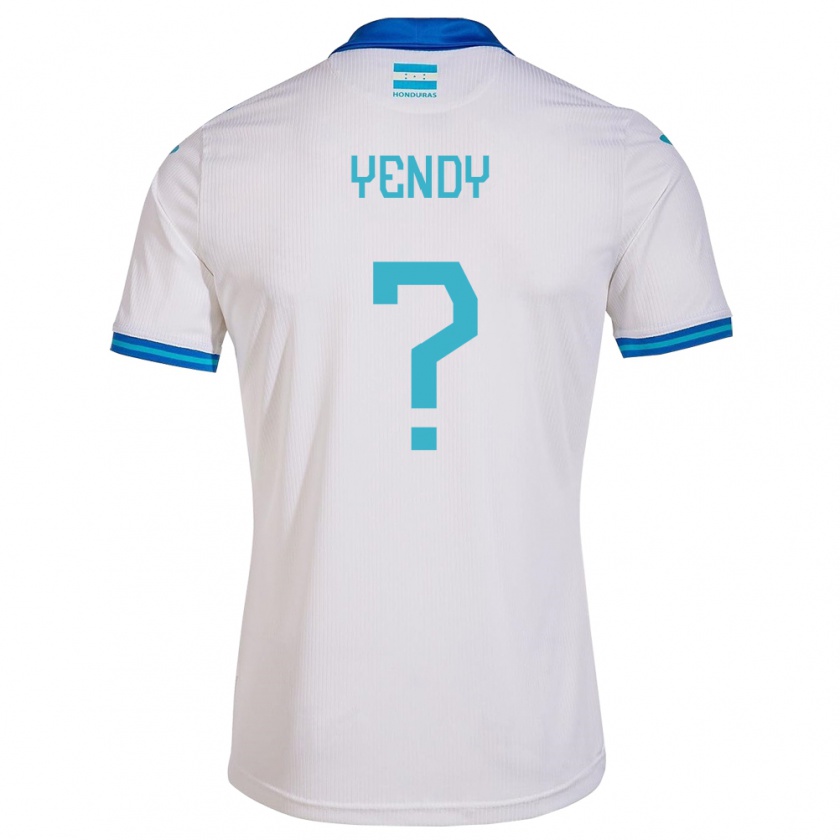 Kandiny Gyermek Honduras Yendy Martínez #0 Fehér Hazai Jersey 24-26 Mez Póló Ing