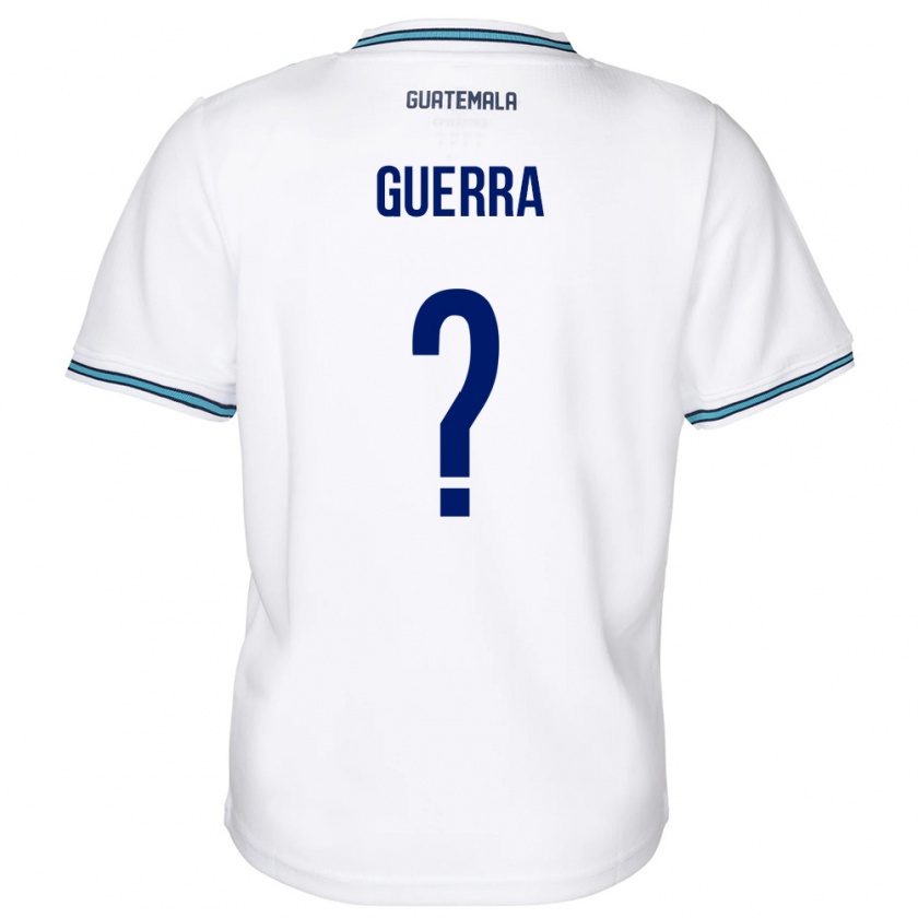 Kandiny Gyermek Guatemala Decarlo Guerra #0 Fehér Hazai Jersey 24-26 Mez Póló Ing