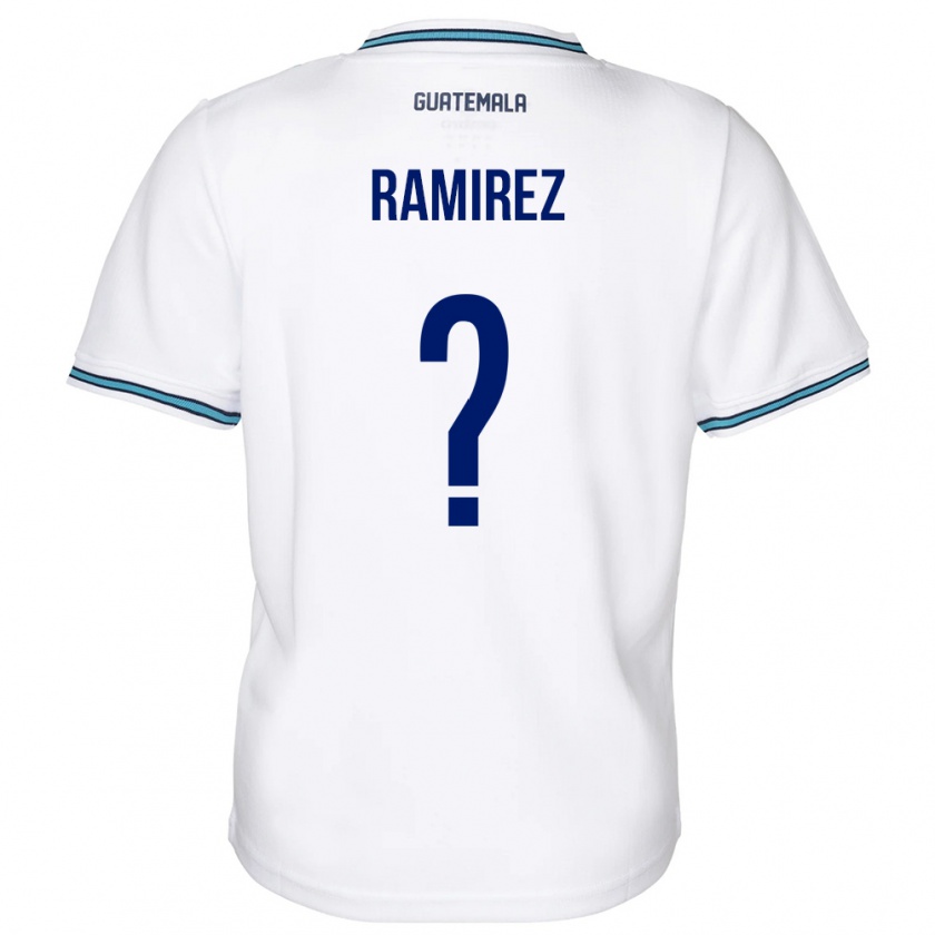 Kandiny Gyermek Guatemala Nelson Ramirez #0 Fehér Hazai Jersey 24-26 Mez Póló Ing