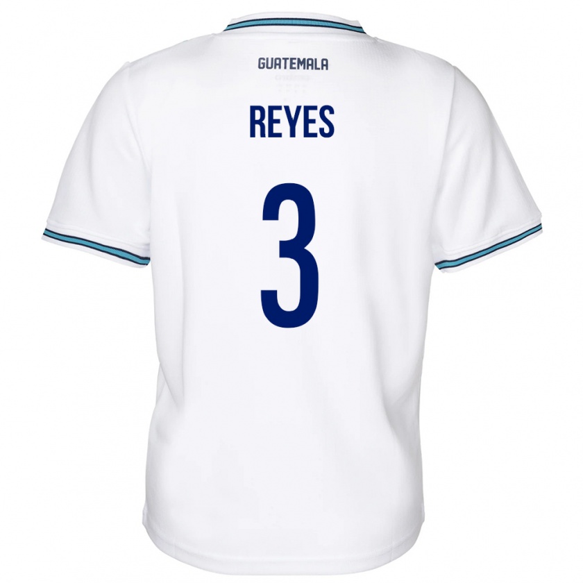 Kandiny Gyermek Guatemala Martha Reyes #3 Fehér Hazai Jersey 24-26 Mez Póló Ing