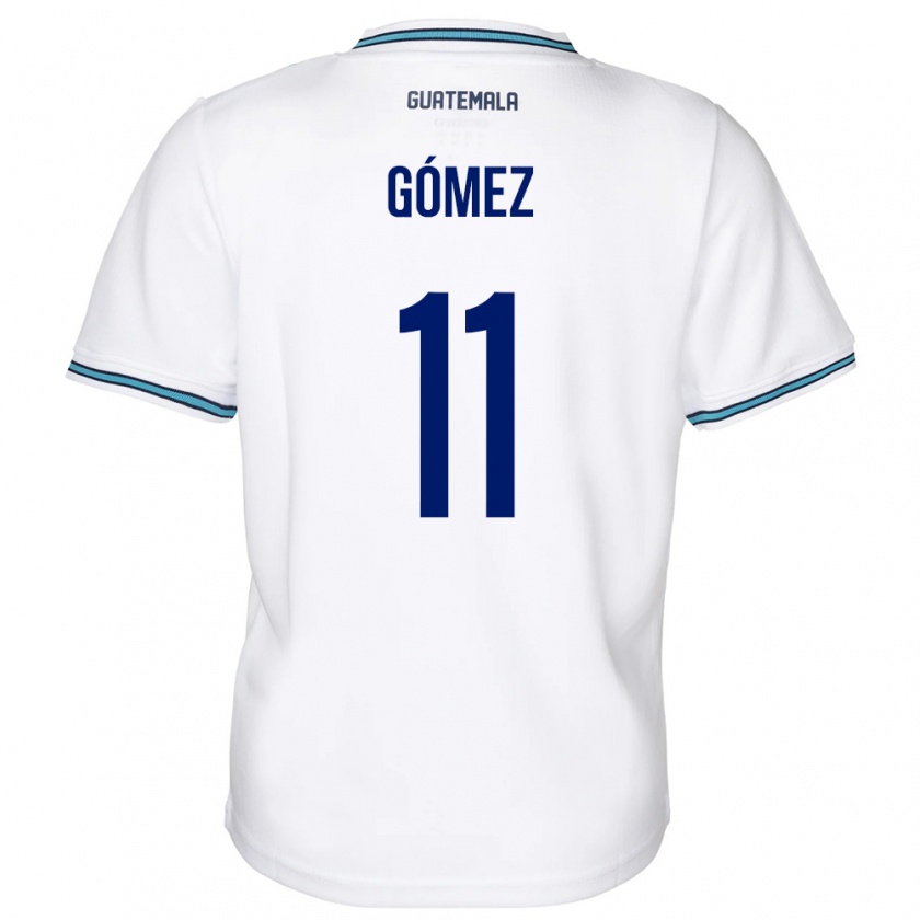 Kandiny Gyermek Guatemala Savianna Gómez #11 Fehér Hazai Jersey 24-26 Mez Póló Ing