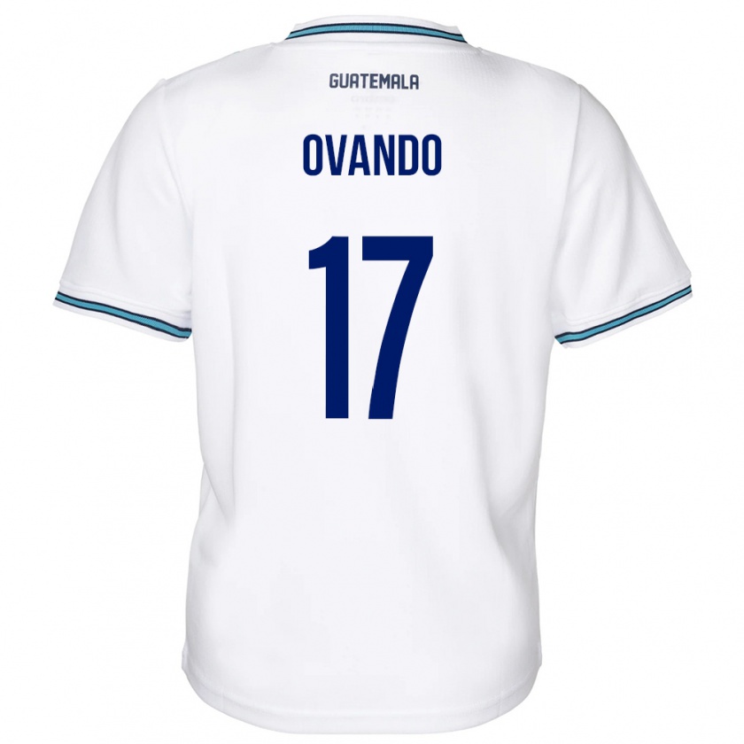 Kandiny Gyermek Guatemala Sandra Ovando #17 Fehér Hazai Jersey 24-26 Mez Póló Ing