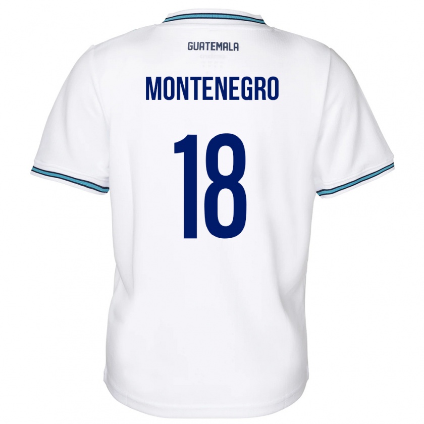 Kandiny Gyermek Guatemala Vivian Montenegro #18 Fehér Hazai Jersey 24-26 Mez Póló Ing