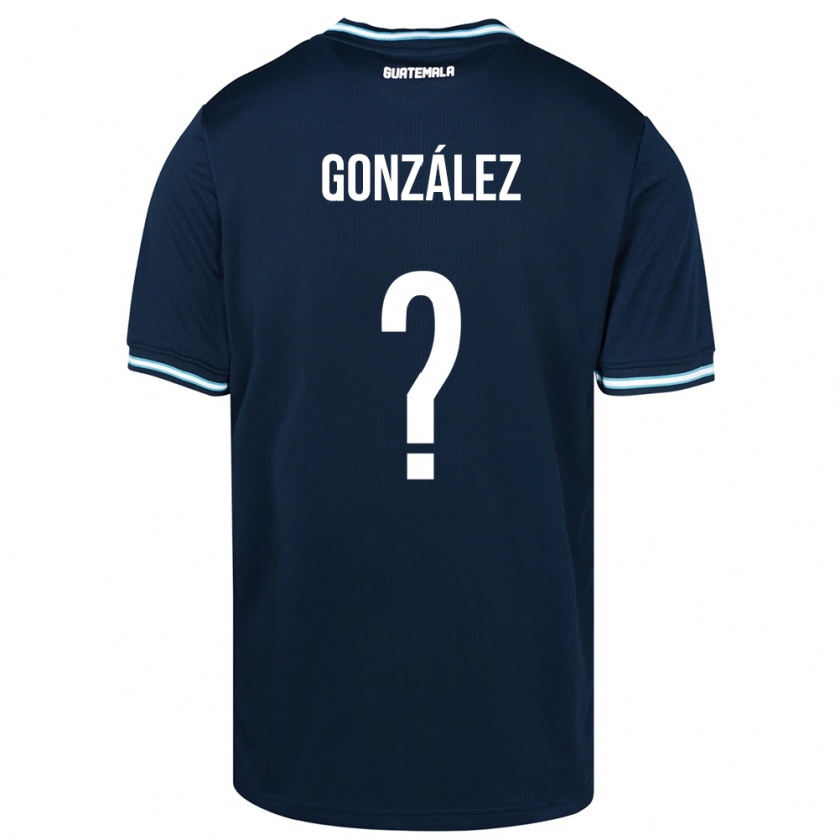 Kandiny Gyermek Guatemala Erick González #0 Kék Idegenbeli Jersey 24-26 Mez Póló Ing