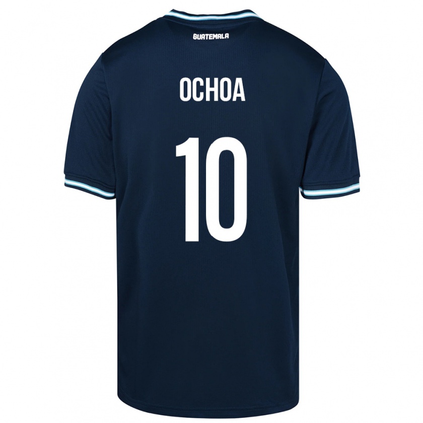 Kandiny Gyermek Guatemala José Ochoa #10 Kék Idegenbeli Jersey 24-26 Mez Póló Ing