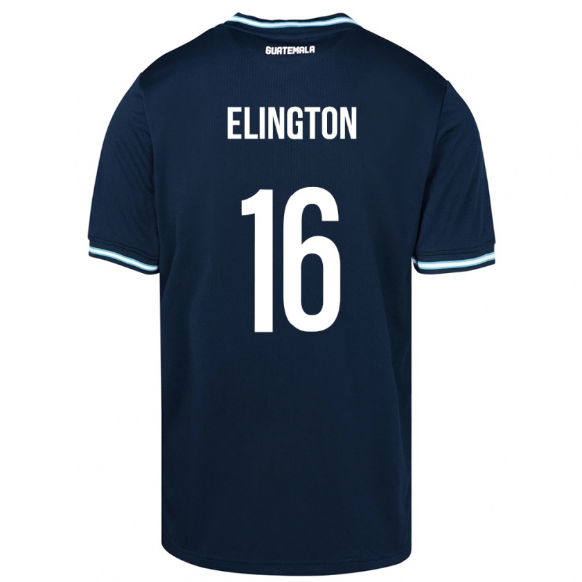 Kandiny Gyermek Guatemala Elvi Elington #16 Kék Idegenbeli Jersey 24-26 Mez Póló Ing