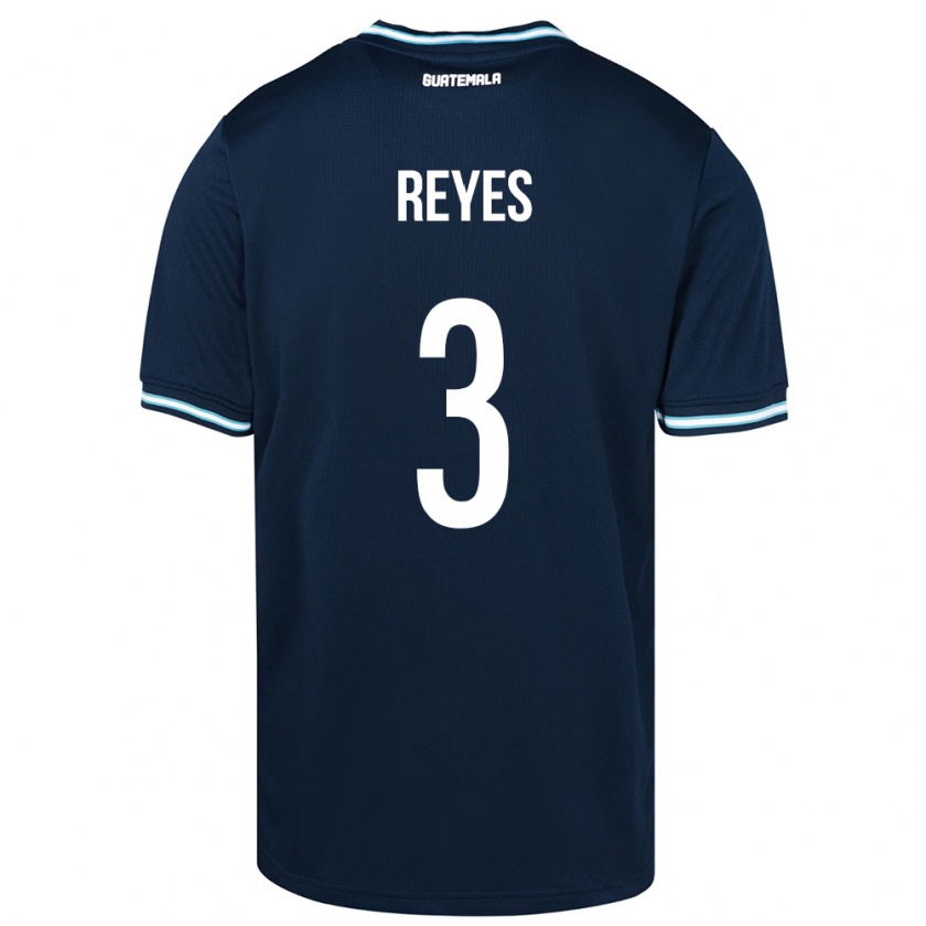 Kandiny Gyermek Guatemala Martha Reyes #3 Kék Idegenbeli Jersey 24-26 Mez Póló Ing