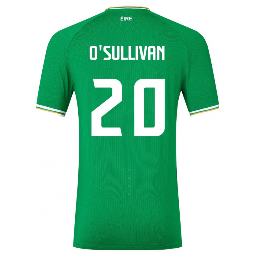 Kandiny Férfi Ír-Sziget Cathal O'sullivan #20 Zöld Hazai Jersey 24-26 Mez Póló Ing