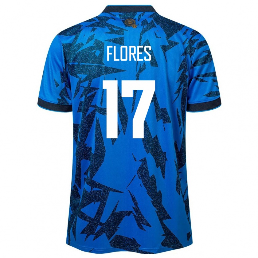 Kandiny Férfi Salvador Diego Flores #17 Kék Hazai Jersey 24-26 Mez Póló Ing