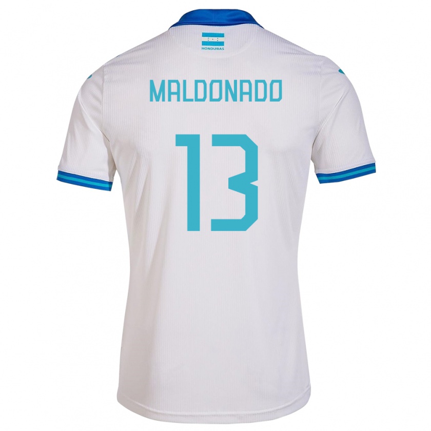 Kandiny Férfi Honduras Edwin Maldonado #13 Fehér Hazai Jersey 24-26 Mez Póló Ing