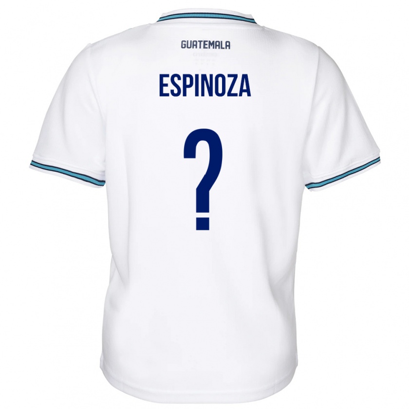 Kandiny Férfi Guatemala José Espinoza #0 Fehér Hazai Jersey 24-26 Mez Póló Ing