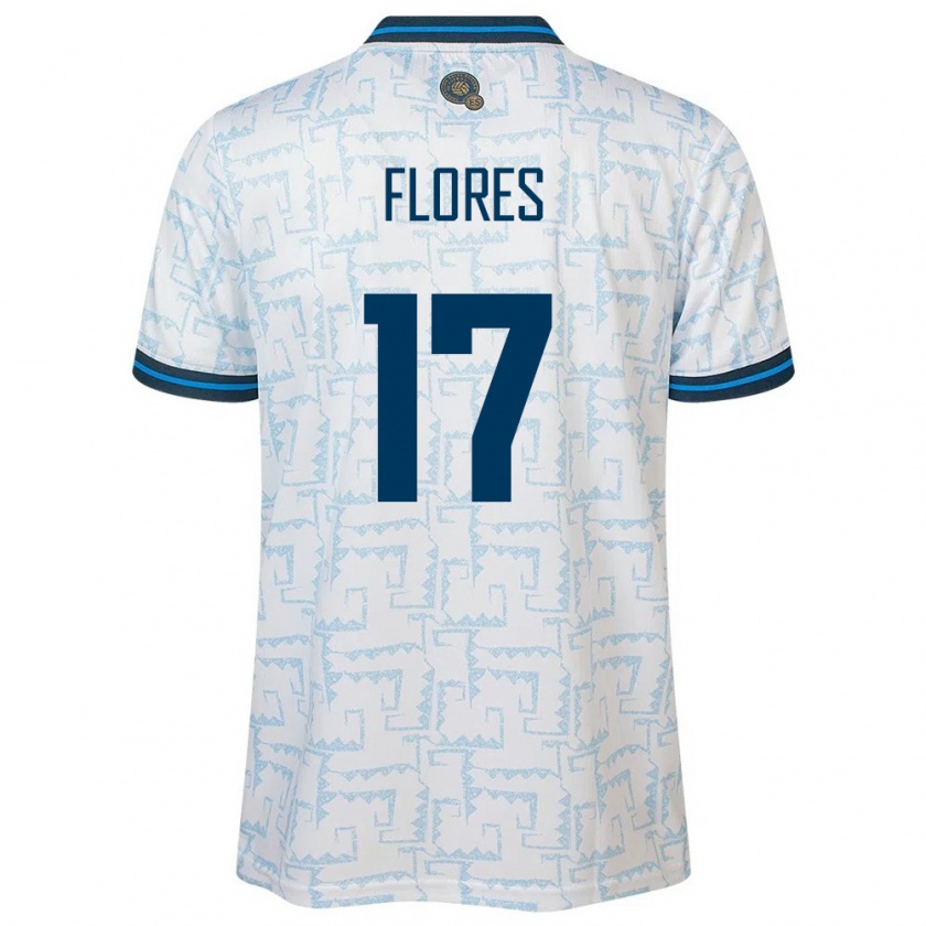 Kandiny Férfi Salvador Diego Flores #17 Fehér Idegenbeli Jersey 24-26 Mez Póló Ing