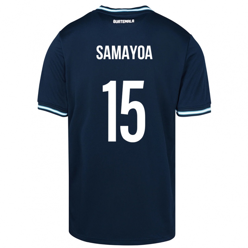 Kandiny Férfi Guatemala Giselle Samayoa #15 Kék Idegenbeli Jersey 24-26 Mez Póló Ing