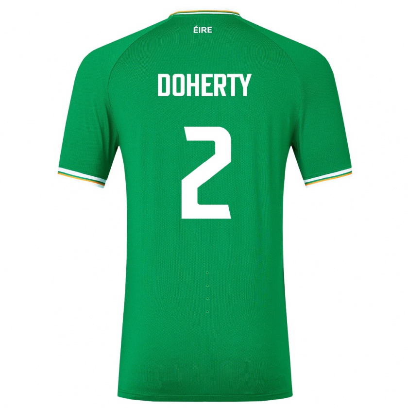 Kandiny Női Ír-Sziget Matt Doherty #2 Zöld Hazai Jersey 24-26 Mez Póló Ing