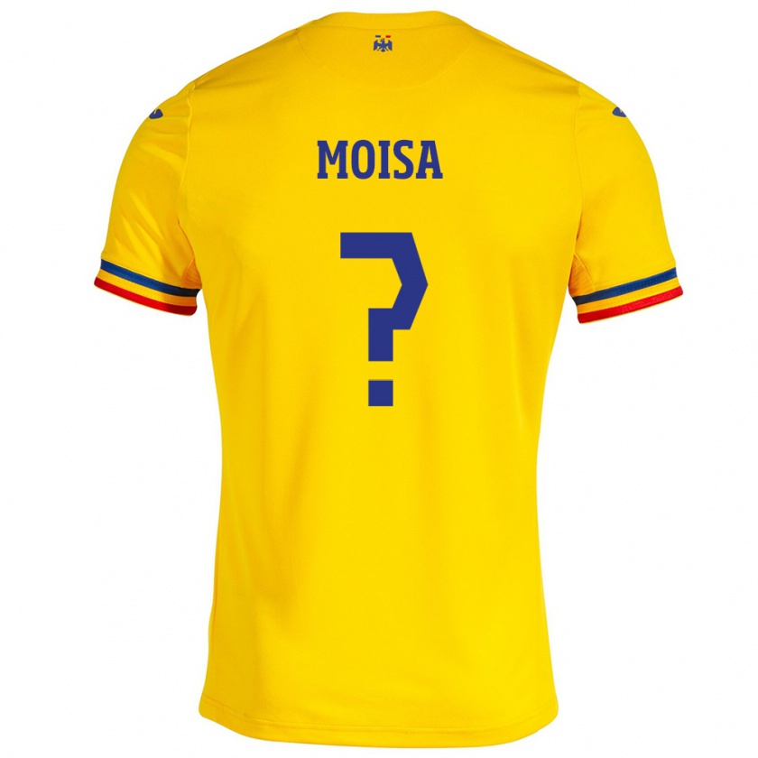 Kandiny Női Románia Davide Moisa #0 Sárga Hazai Jersey 24-26 Mez Póló Ing