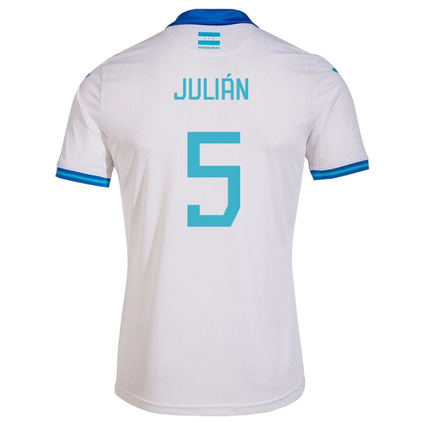 Kandiny Női Honduras Julián Martínez #5 Fehér Hazai Jersey 24-26 Mez Póló Ing