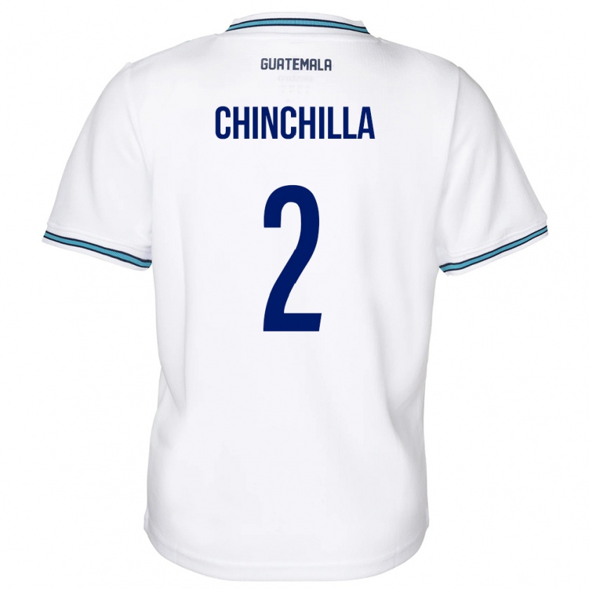 Kandiny Női Guatemala Nicolás Chinchilla #2 Fehér Hazai Jersey 24-26 Mez Póló Ing