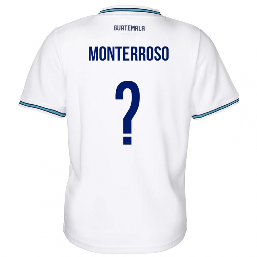 Kandiny Női Guatemala María Monterroso #0 Fehér Hazai Jersey 24-26 Mez Póló Ing