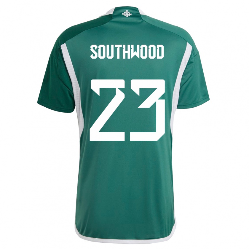 Kandiny Női Észak-Írország Luke Southwood #23 Zöld Hazai Jersey 24-26 Mez Póló Ing