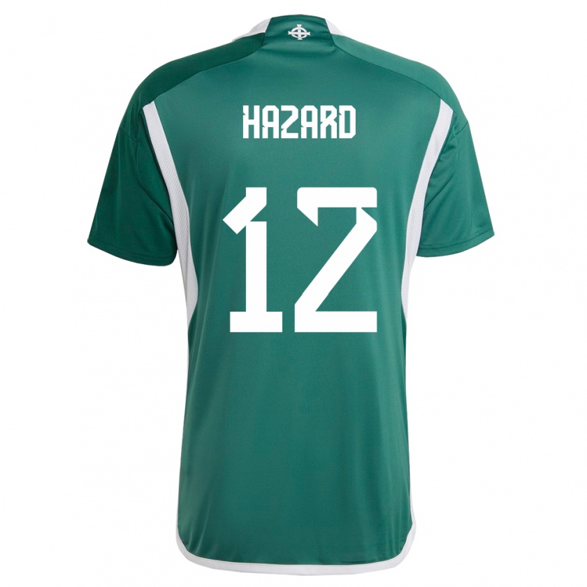 Kandiny Női Észak-Írország Conor Hazard #12 Zöld Hazai Jersey 24-26 Mez Póló Ing