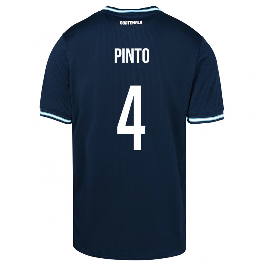 Kandiny Női Guatemala José Carlos Pinto #4 Kék Idegenbeli Jersey 24-26 Mez Póló Ing