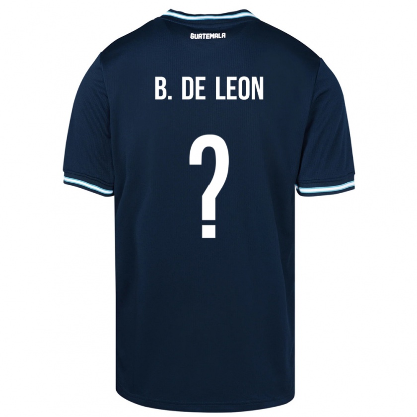 Kandiny Női Guatemala Brandon De Leon #0 Kék Idegenbeli Jersey 24-26 Mez Póló Ing