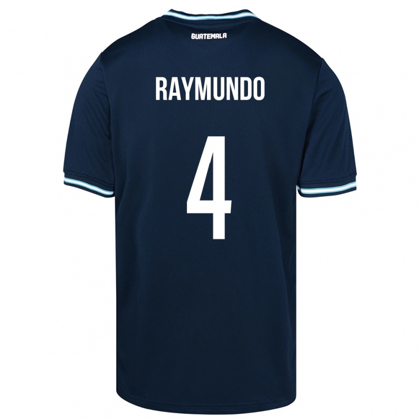 Kandiny Női Guatemala Cristopher Raymundo #4 Kék Idegenbeli Jersey 24-26 Mez Póló Ing