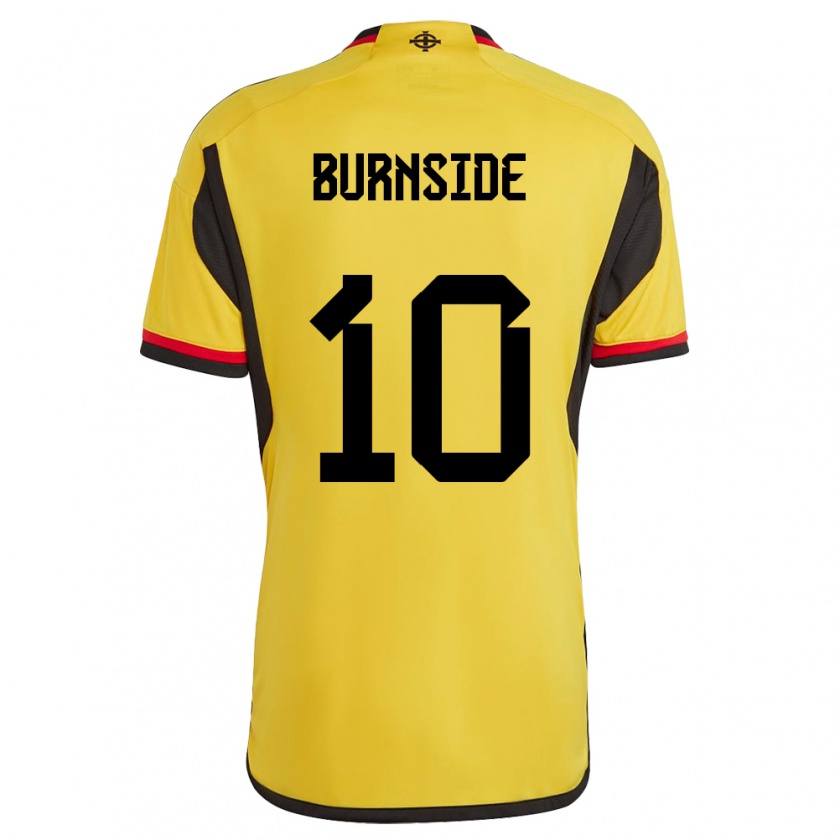 Kandiny Női Észak-Írország Callum Burnside #10 Fehér Idegenbeli Jersey 24-26 Mez Póló Ing