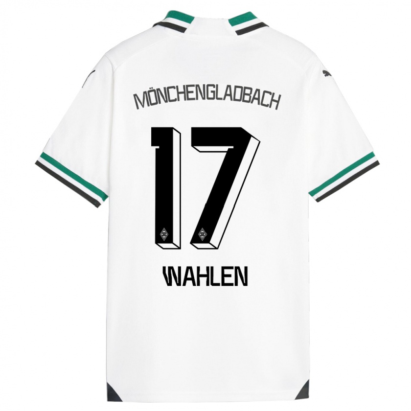 Kandiny Gyermek Vanessa Wahlen #17 Fehér Zöld Hazai Jersey 2023/24 Mez Póló Ing