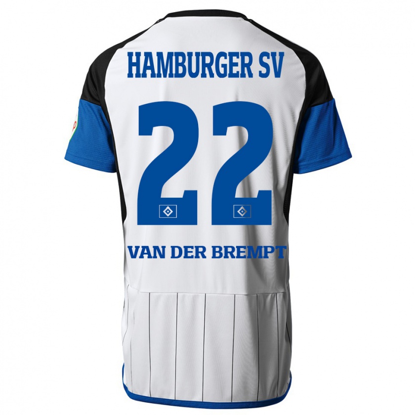 Kandiny Gyermek Ignace Van Der Brempt #22 Fehér Hazai Jersey 2023/24 Mez Póló Ing