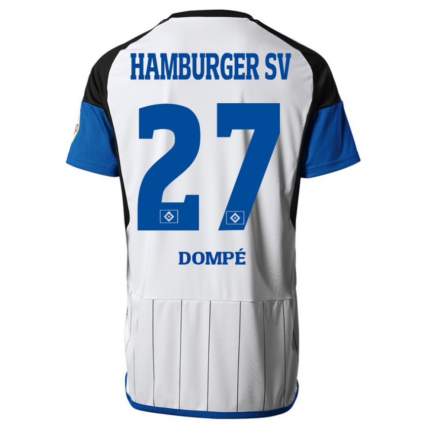 Kandiny Gyermek Jean-Luc Dompé #27 Fehér Hazai Jersey 2023/24 Mez Póló Ing