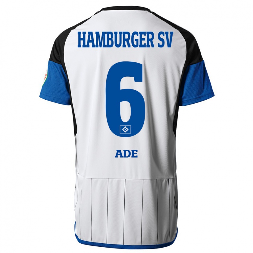 Kandiny Gyermek Jeremy Ade #6 Fehér Hazai Jersey 2023/24 Mez Póló Ing