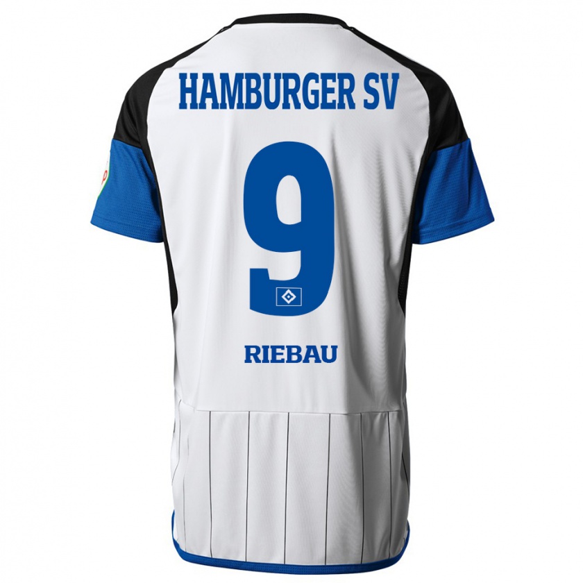 Kandiny Gyermek Henry Riebau #9 Fehér Hazai Jersey 2023/24 Mez Póló Ing