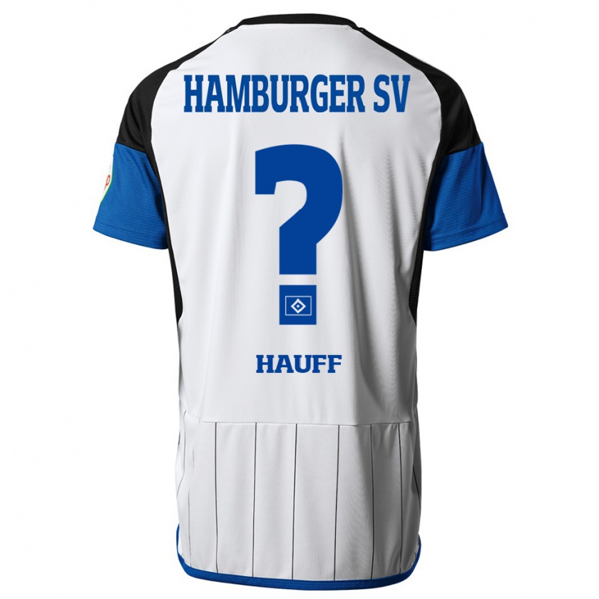 Kandiny Gyermek Daniel Hauff #0 Fehér Hazai Jersey 2023/24 Mez Póló Ing